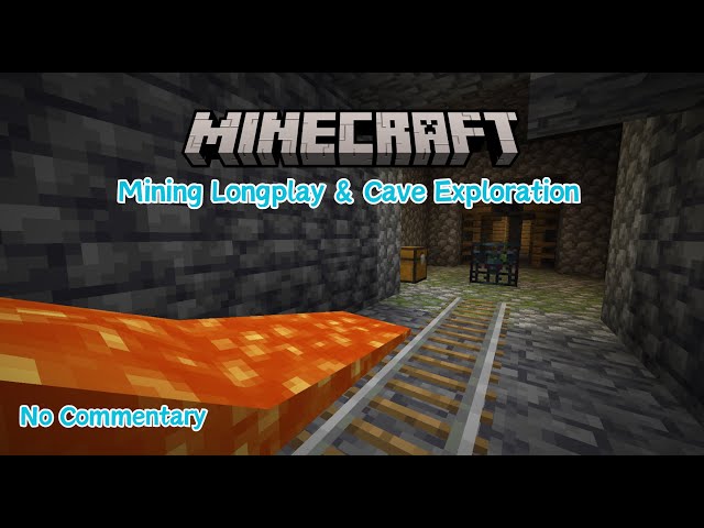 Minecraft Longplay Mining - Exploring Cave & Ore Mining - No Commentary - 1.20