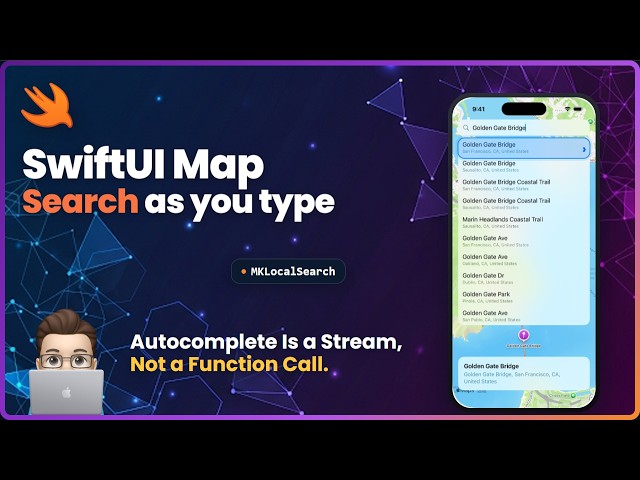 SwiftUI Map Search: Place Autocomplete with MapKit