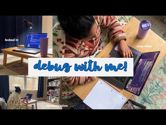 debug code with me | mini vlog | weekend in the life of a phd student