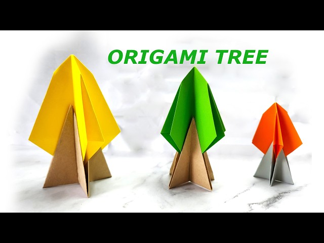 Origami Tree I How to Make a 3D Paper Tree In Minutes