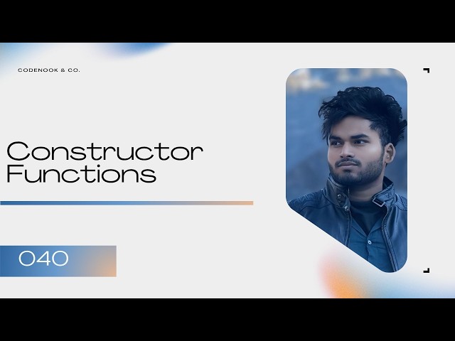 040 JS | Constructor Functions, Data Objects, Map, Set & Regular Expressions | Orviqen Vivek Sharma