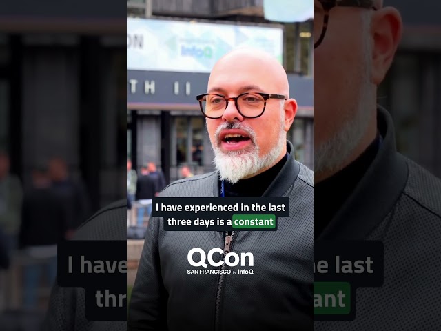 One word to describe QCon? “Connections,” says Luca Mezzalira.