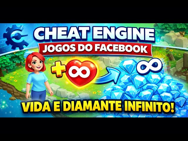 Cheat Engine no Facebook: Como Hackear Jogos Fácil (2025)Dinheiro e Vida Infinita!
