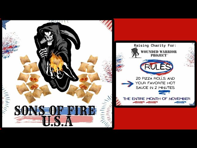 Spicy Pizza Roll Challenge W/ Friends for Wounded Warrior Project