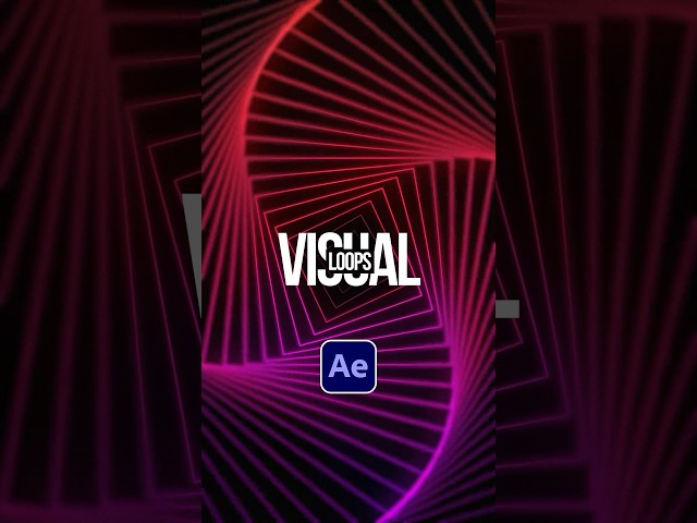 Create Visual Loop Backgrounds in After Effects #tutorial