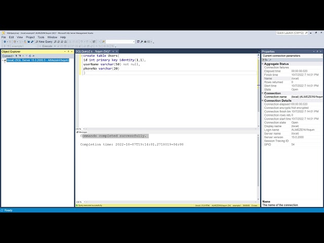 SQL ( Create/ Select / Delete)