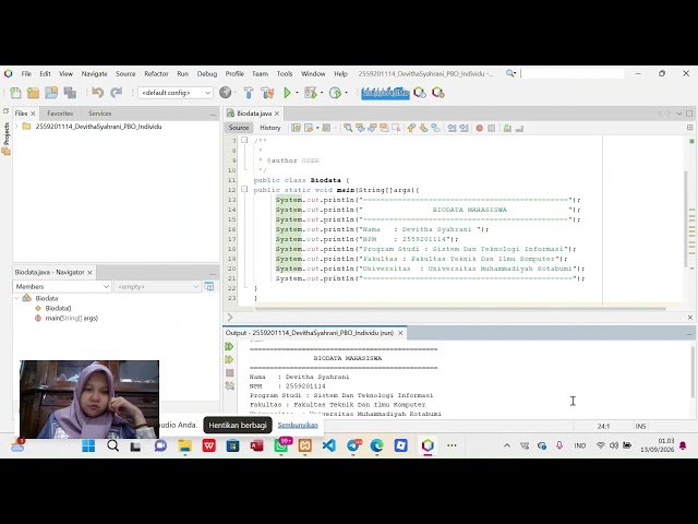 Tugas Pemrograman Berorientasi Objek - Tugas 1&2 |Java NetBeans