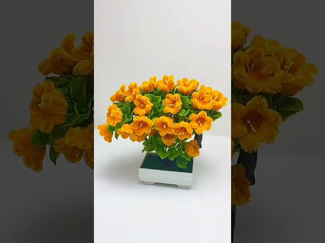 Make This Stunning Pipe Cleaner Flower Decor #diy #diyflower #flower #pipecleanercrafts #diyproject