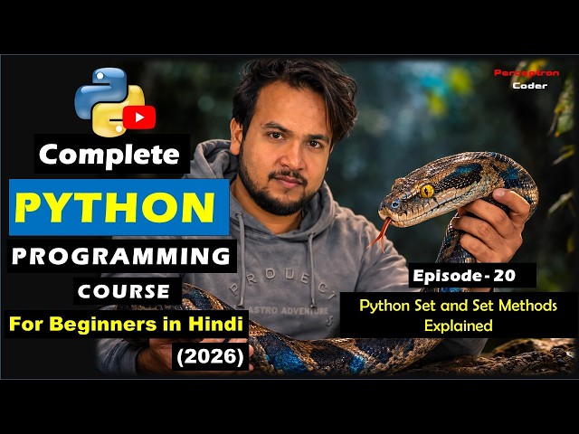 Python Sets & Set Methods Explained | Unique Data Collection | Python Tutorial - Episode 20