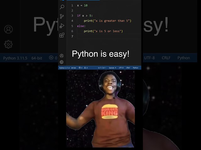Python’s Toughest Conditional 😵‍💫 vs Reality 😂 #python #coding #programming #shorts #memes