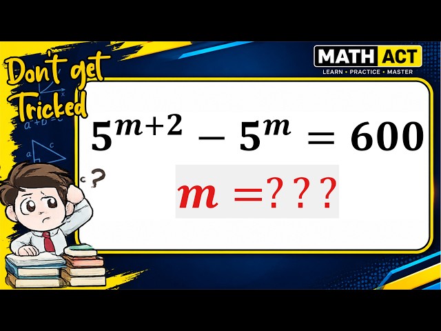 This Exponential Equation Has a Simple Trick! | Find m