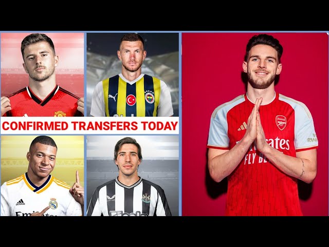 🚨 ALL CONFIRMED TRANSFER NEWS TODAY SUMMER 2023,Declan rice to Arsenal fires, Edin dzeko ✅,tonali 🔥