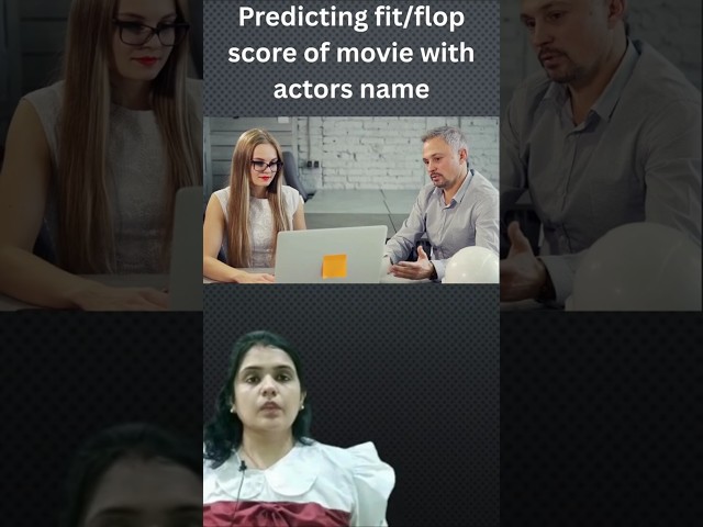 Hit flop prediction of movie| AI/ ML project #aasaanpadhaai #coding