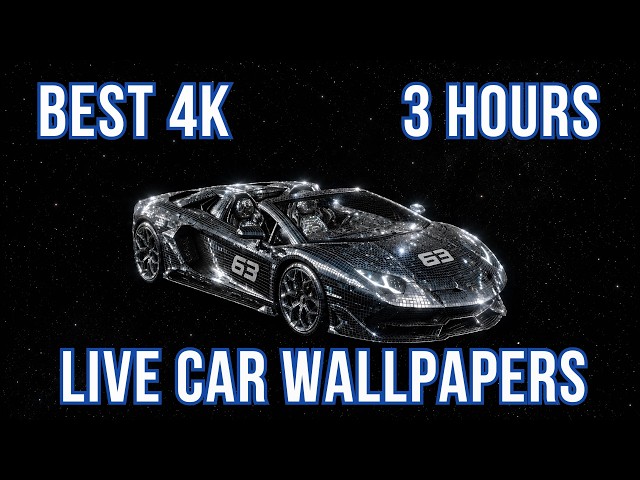Lamborghini Aventador SVJ Space Live Wallpaper 4K | Cosmic Luxury Aesthetic (3 Hours)