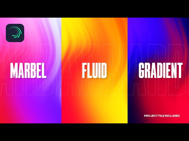 Marbel Fluid Gradient Background In Alight Motion - Tutorial