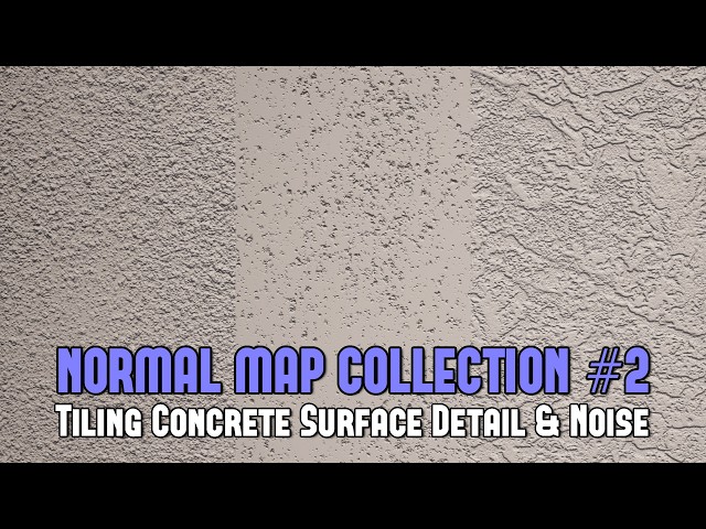 Normal Map Collection #2: Concrete Surface Detail & Noise (PNG Textures & UE5 Assets) (WoLD Patreon)