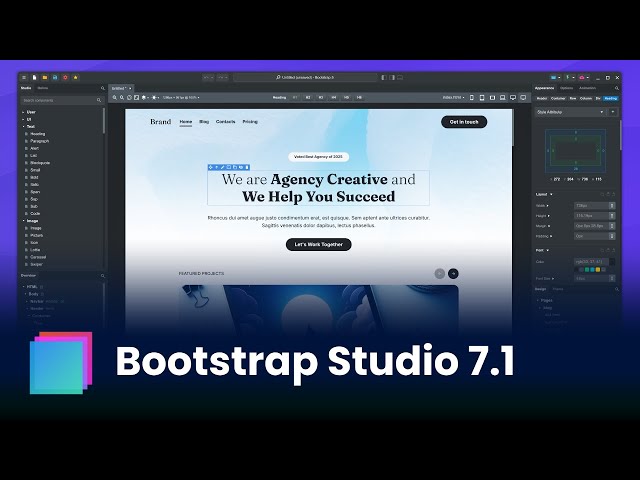 What's new in Bootstrap Studio 7.1