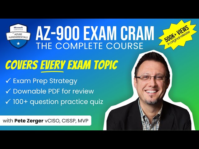 AZ-900 Azure Fundamentals Exam Cram  - Full Course (Good in 2026!)