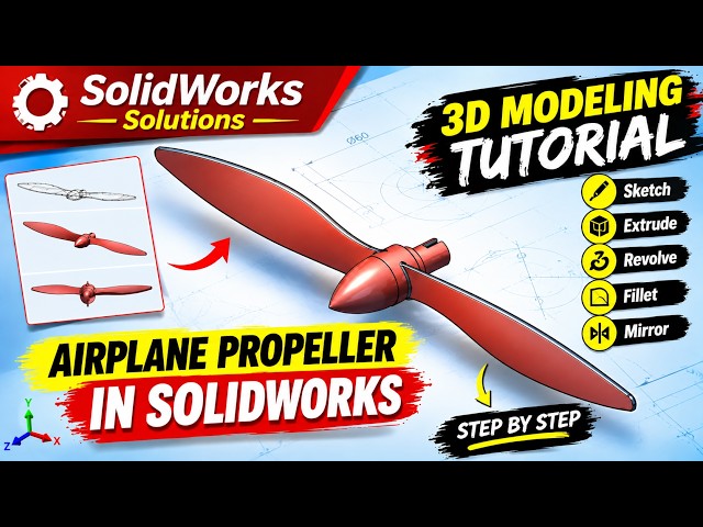 How to Model a Propeller in SolidWorks | Step-by-Step Tutorial