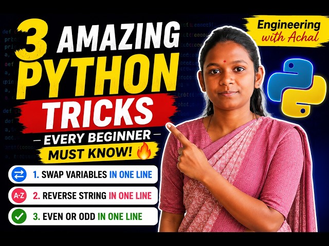 Learn 3 Useful Python Tricks in One Video 🔥 | Python Tutorial