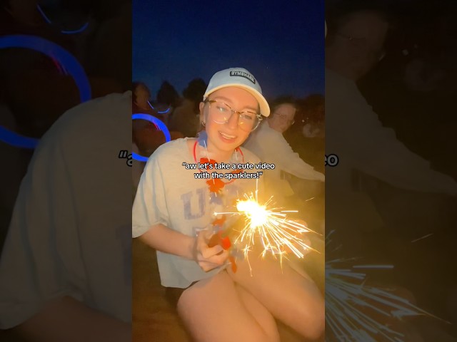 Sparklers gone wrong. #shorts