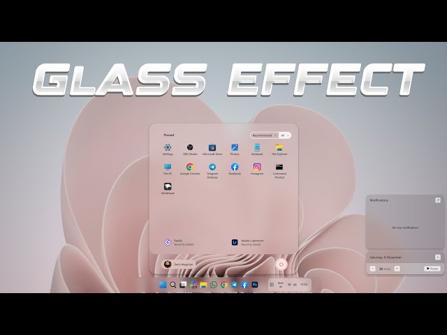 Windows 11 Glass Effect Using Windhawk🔥 Full Transparent Look | Ultimate Customization Tutorial 2025