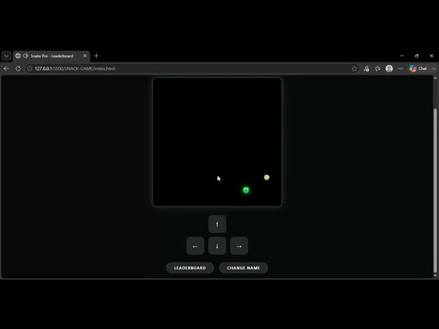 🐍 Snake Game Using HTML, CSS & JavaScript | JavaScript Mini Project | Web Development
