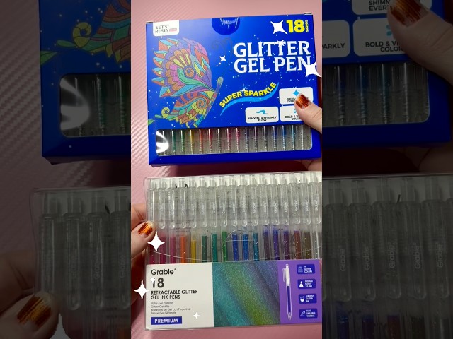 Let’s Resin VS Grabie Glitter Gel Pens ✨