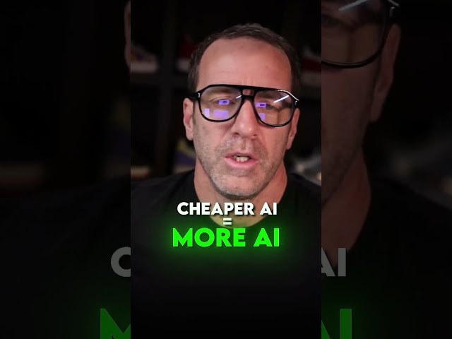 Cheaper AI = MORE AI 📈