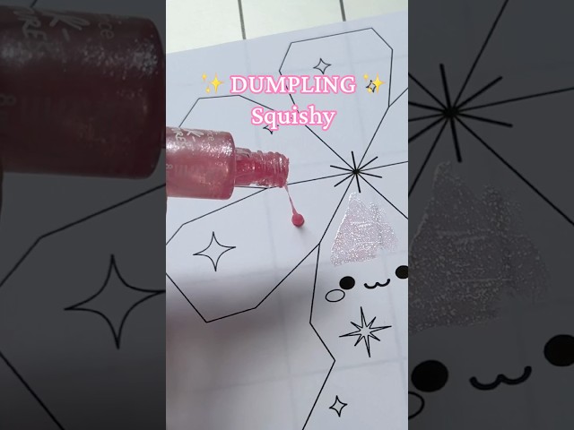 Viral DUMPLING squishy ✨💖 #diy #viral #howtomake