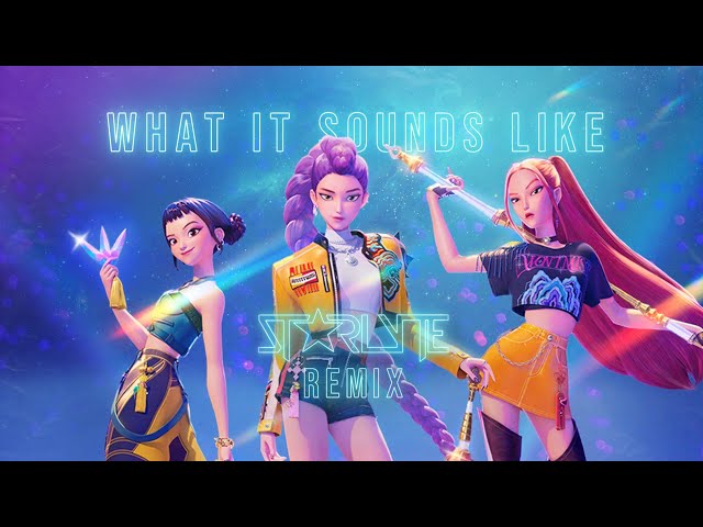 HUNTRIX - What It Sounds Like (STARLYTE Remix) [Lyric Video] | From "KPop Demon Hunters"