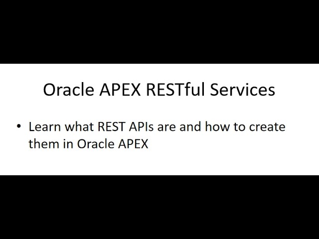Create REST API in Oracle APEX in 3 Minutes ⚡ (Step-by-Step)