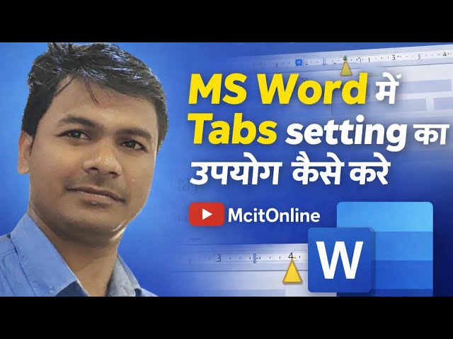 MS Word Tabs Setting Full Tutorial | Tab Stop Left Right Center Decimal Bar in Hindi