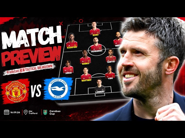 Manchester United vs Brighton Tactical Preview!| LIVE ANALYSIS |