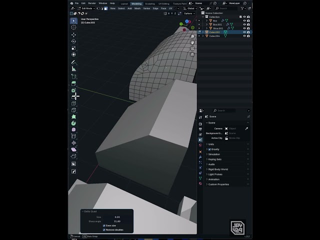 DeltaQuad #blender #3dprinting #3dgamedevelopment #hardsurface #3dmodeling #tutorial #3dart