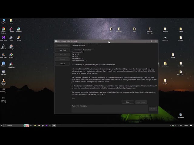 Offline AI with Voice: Pure WinAPI & C++ Implementation (AIMO Beta)