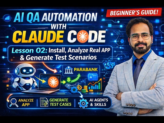 Claude Code Tutorial- Lesson 02 | Install Claude Code| AI App Analysis & Test Case Generation