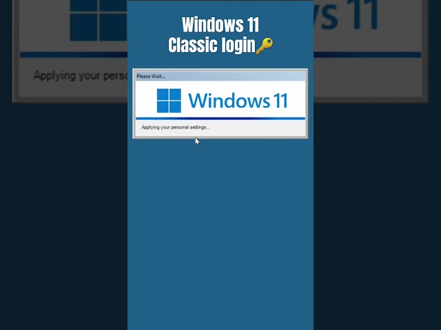 Windows 11... with the Windows 2000 Login? 💾 #shorts