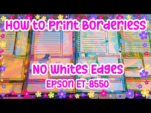 Epson ET-8550 Borderless Printing FULL GUIDE (No White Edges!) | 2026