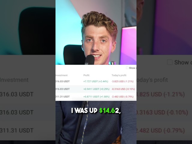 I put my life savings into a crypto day trading bot #shorts #makemoneyonline