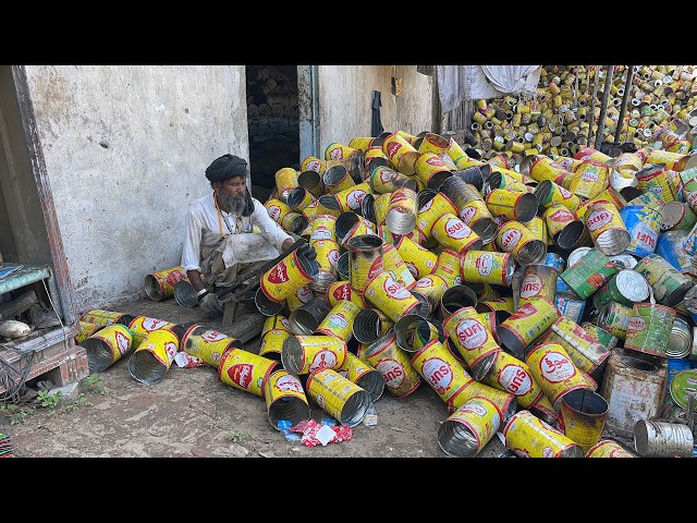 Amazing Recycling and manufacturing | Old Metal Cans Are Turned into New Conical Measuring Cans