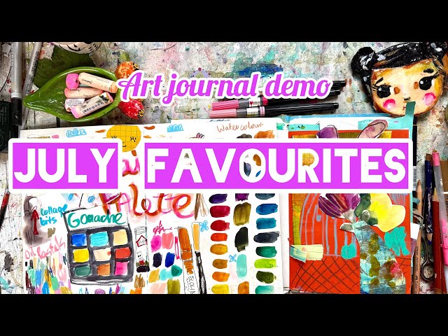 July Art Favourites! 🎨 My Favourite Art Supplies, Colour & Creative Technique