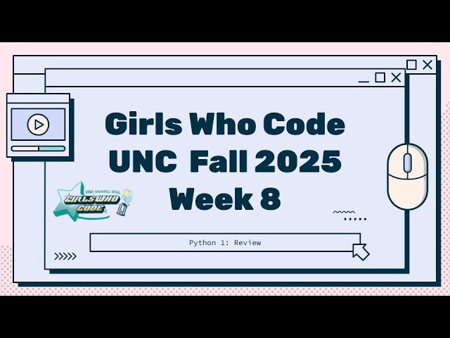 Python 1 Week 8 Homework Video