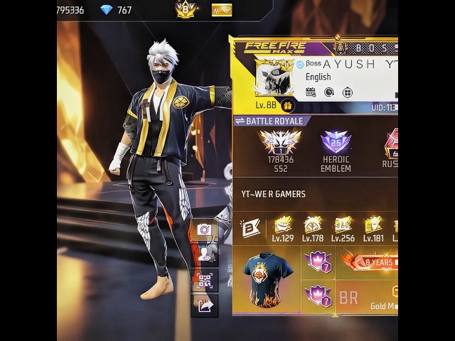 free fire की top 1 guild ☠️ free fire world record 🔥 region top 1 #freefire #shorts
