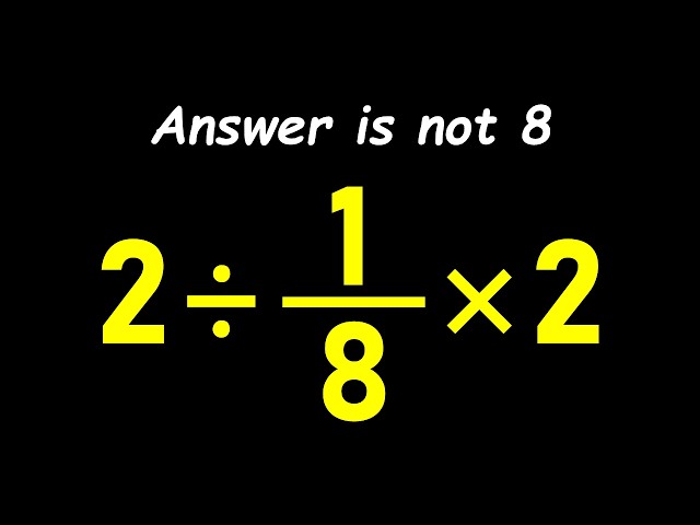 Tricky Math Problem