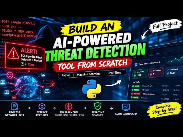 Build an AI-Powered Threat Detection Tool with Python & Machine Learning | Cybersecurity Project