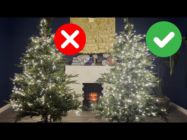 How To Put Lights On A Christmas Tree - The BEST way to have PERFECT lights