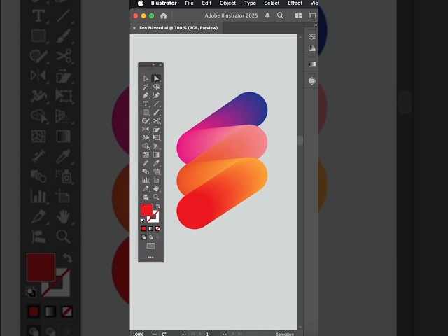 How To Use Blend Tool In Illustrator  #adobeillustratortipsandtricks #howtocreatelogo #viralshorts