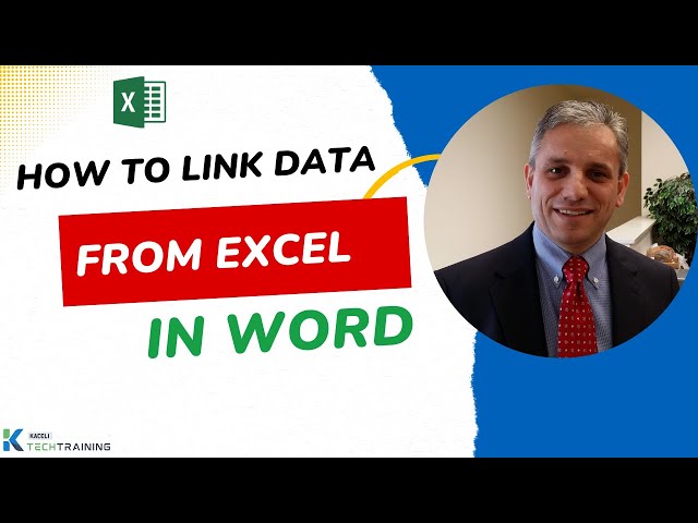 How to Link Data Between Excel and Word - Create Reports with Live Data