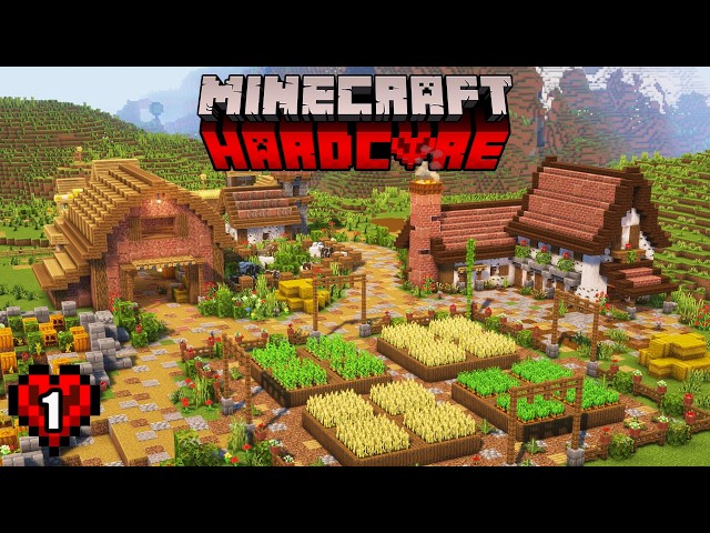 A PERFECT Start in Hardcore Minecraft - Let's Play | Episode 1